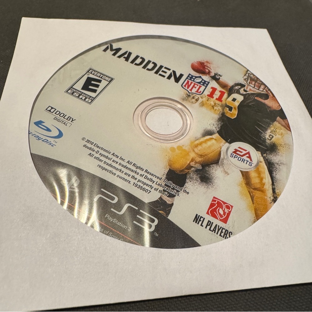 Madden NFL 11 2011 PS3 (Playstation 3) DISC ONLY Football Game